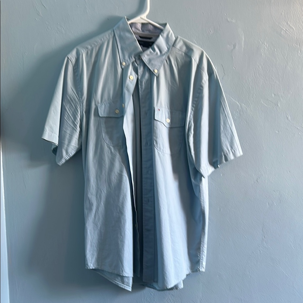 Tommy Hilfiger Blue Casual Button Down Shirt